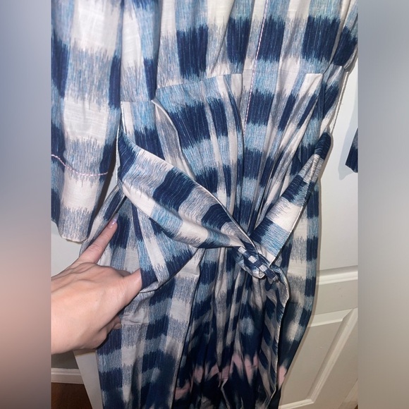 New! Sachin & Babi x Anthropologie Mari Gingham Cotton Midi Dress💙sz 2, 6 & 10 - Picture 13 of 16